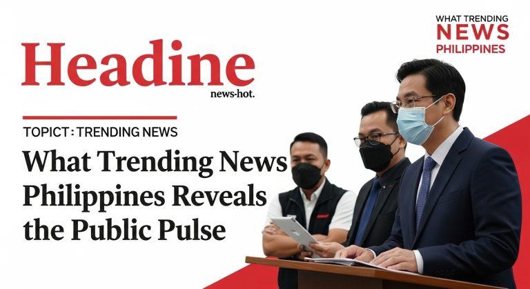 Philippine newsroom analyzing trending topics on screens