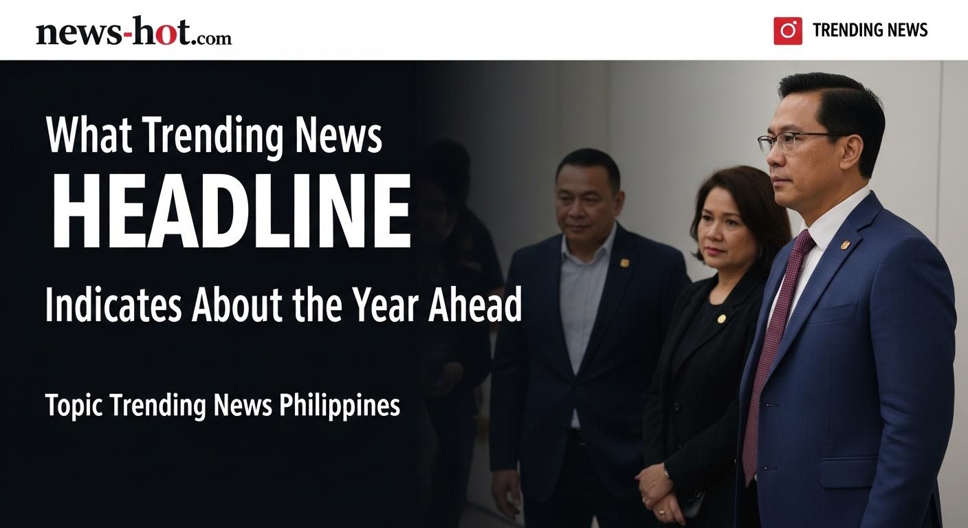Editorial depiction of trending news dynamics in the Philippines.