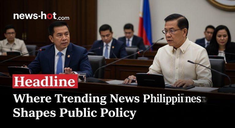 Philippine media trends analysis concept illustration