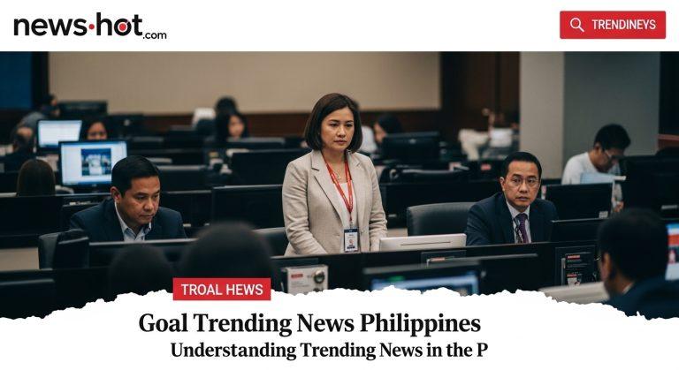 Philippine newsroom monitoring trending headlines and social media feeds