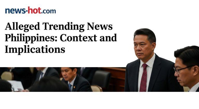 Newsroom analyzing alleged Trending News Philippines through digital media lenses