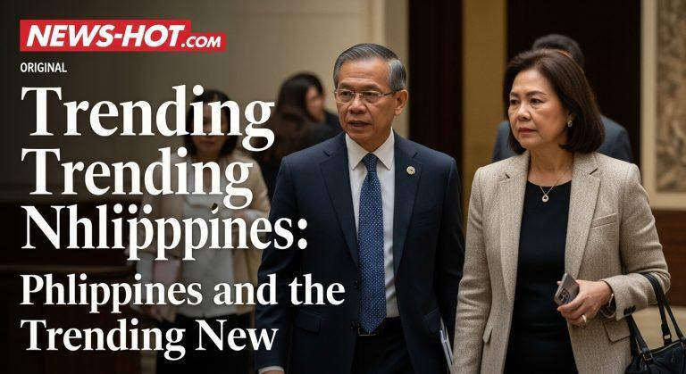 Editorial collage of a Philippine city skyline with overlaid digital trend graphs.