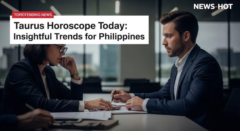Taurus zodiac symbol over the Philippines for today’s horoscope analysis.