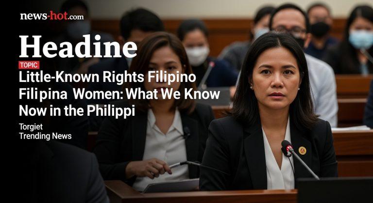Filipino women at a community advocacy meeting with legal documents